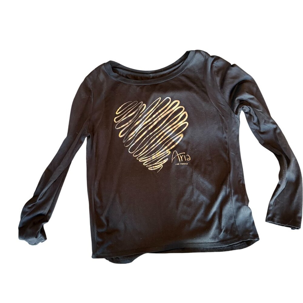 Aria Las Vegas Metallic Graphic Top – Size Large